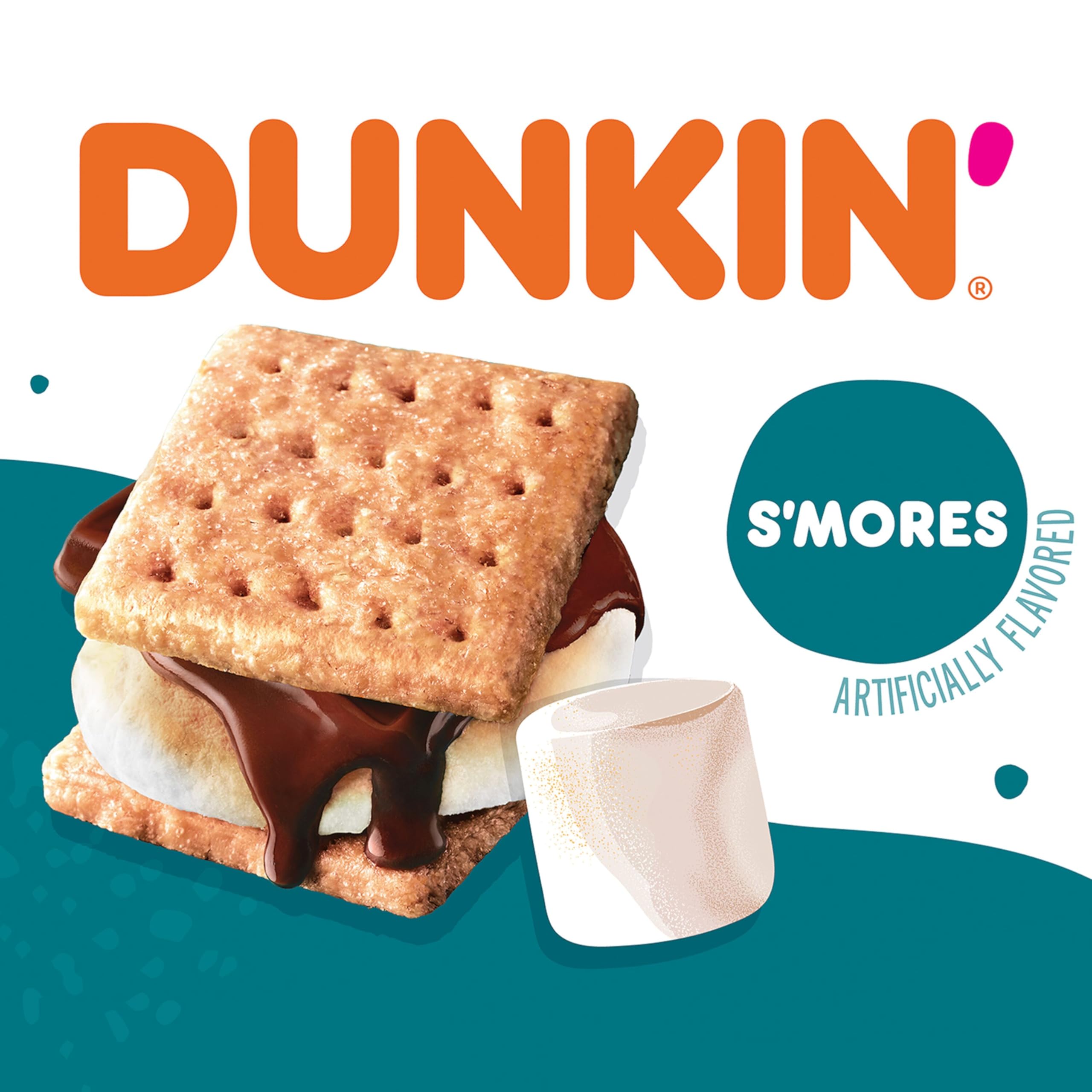 Dunkin' detalle de una cápsula K-Cup S’mores lista para usar