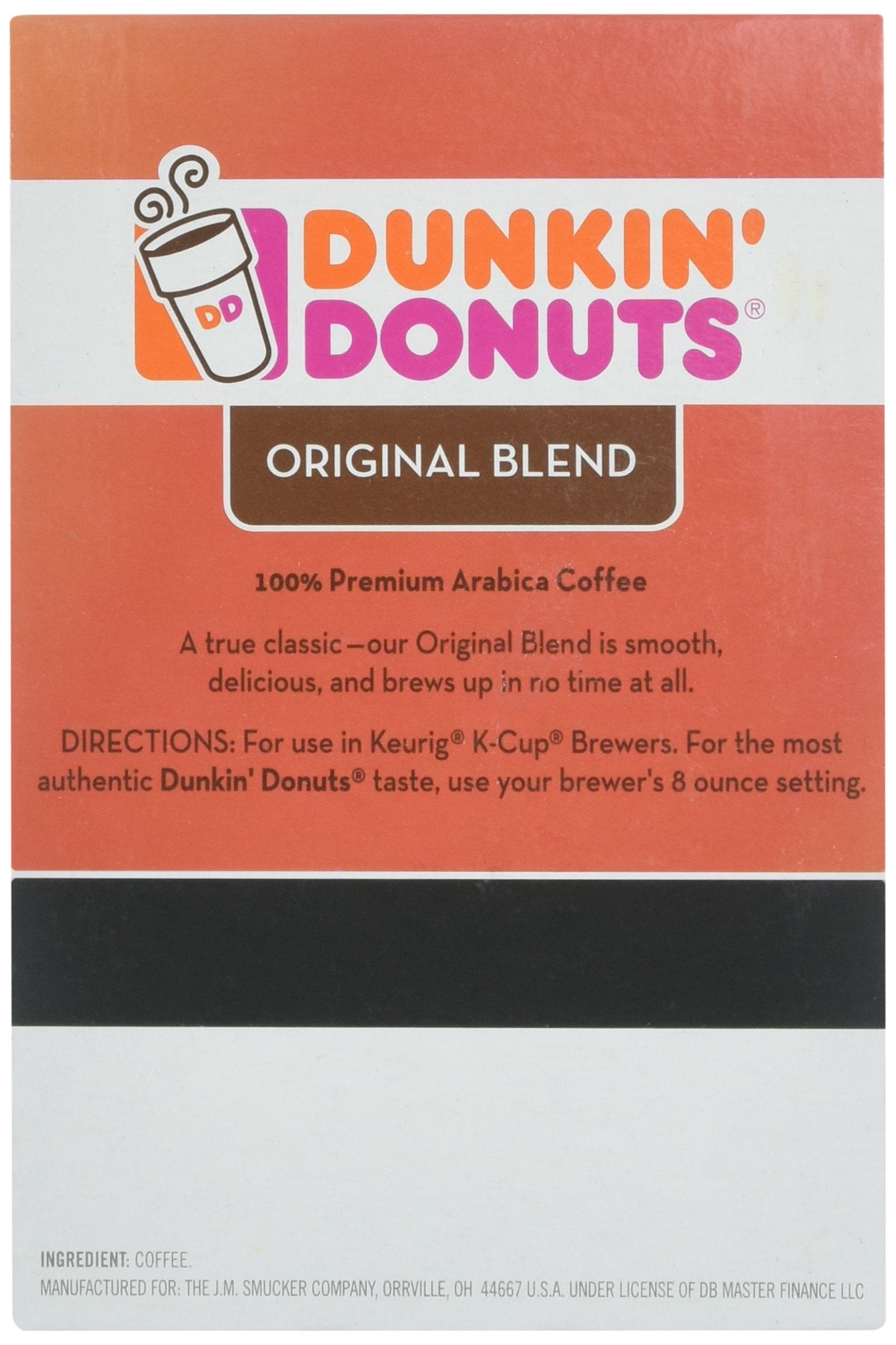 Dunkin' taza de café lista destacando sabor consistente