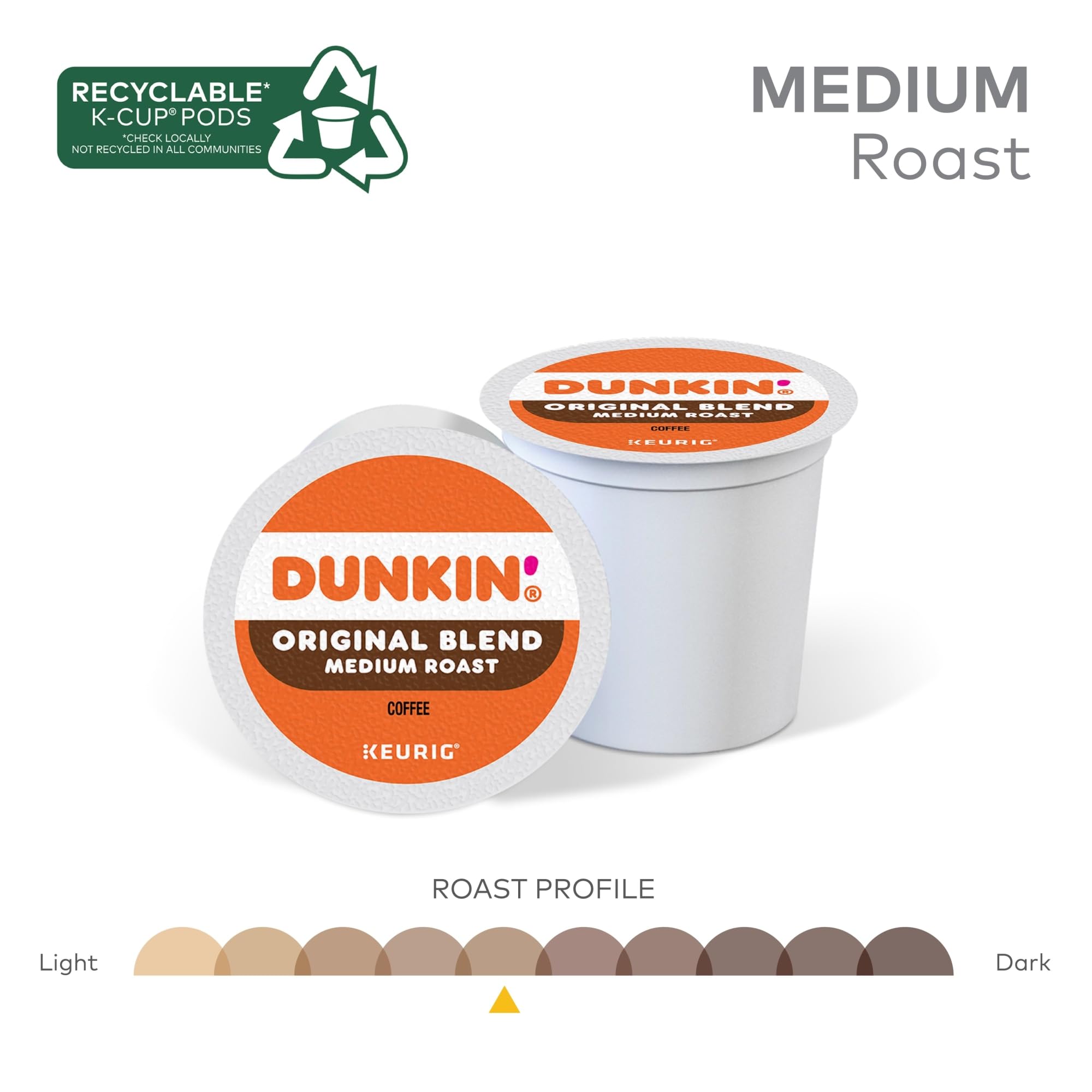 Dunkin' taza servida con vapor que muestra un café equilibrado y apetecible
