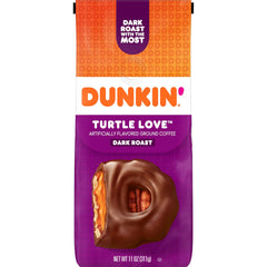 Dunkin' bolsa frontal mostrando diseño y tamaño, facilita identificación