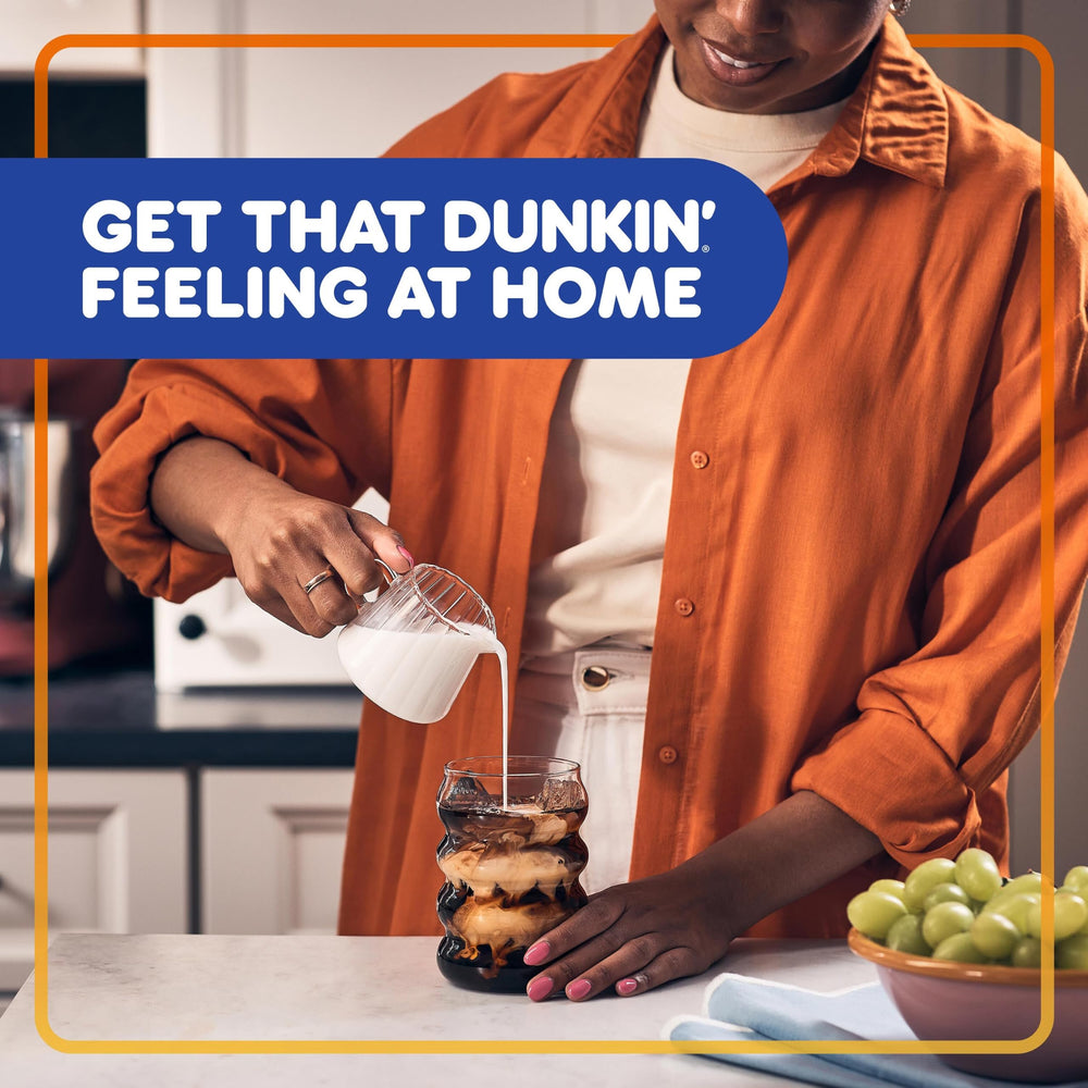 Dunkin' etiqueta del paquete mostrando información del producto