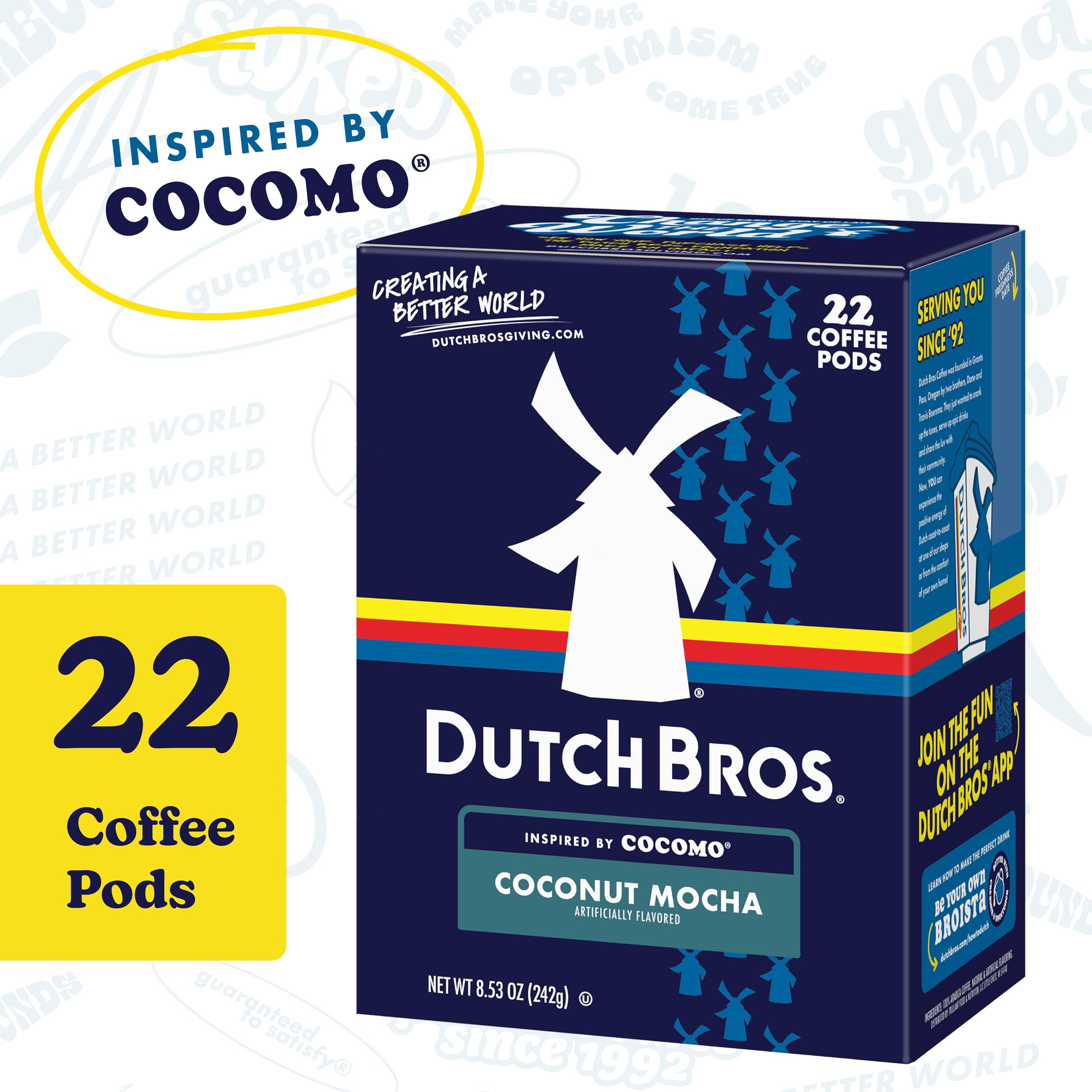Dutch Bros cápsula detalle de textura para extracción consistente