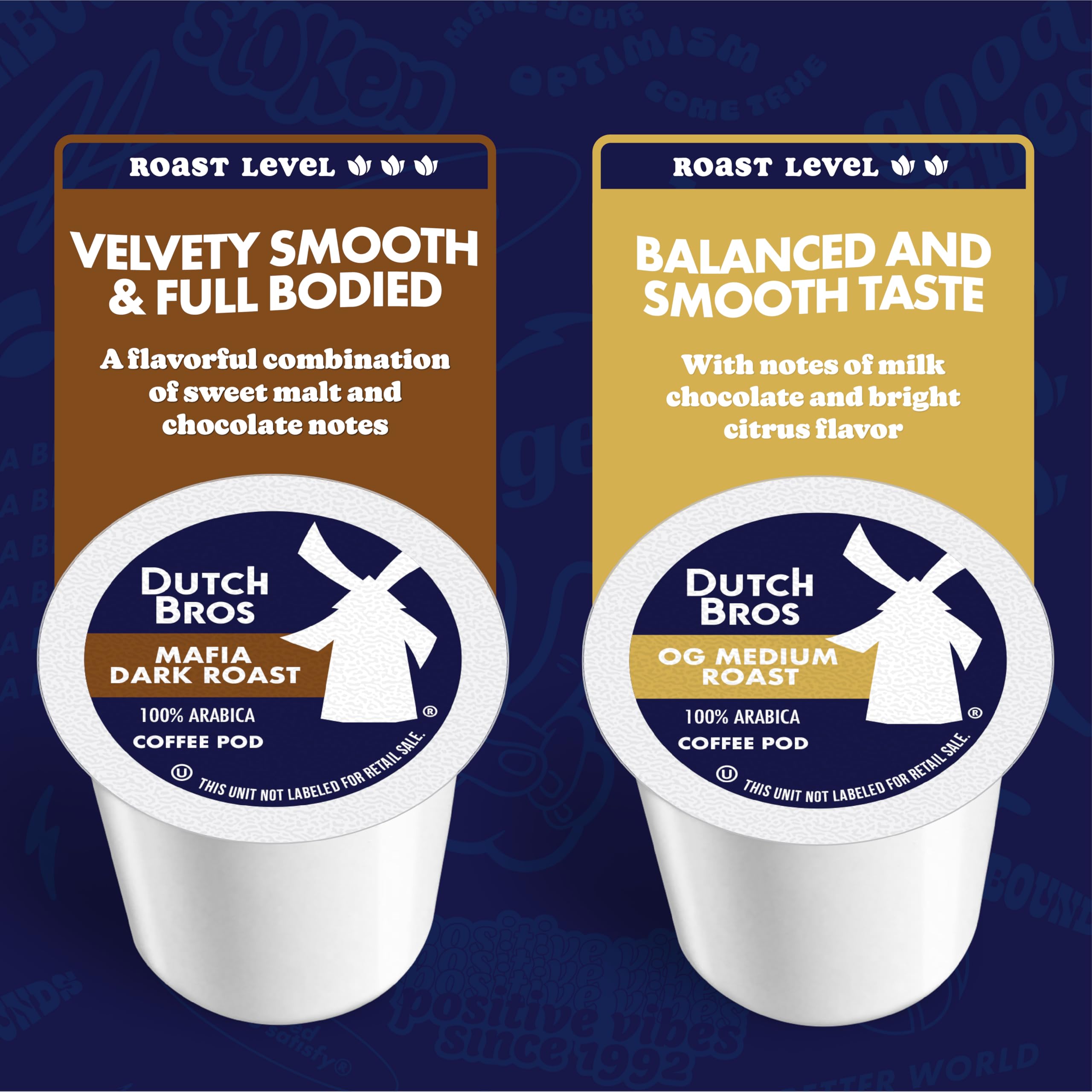Dutch Bros detalle de una cápsula mostrando calidad y sellado hermético