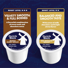 Dutch Bros detalle de una cápsula mostrando calidad y sellado hermético