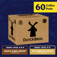 Dutch Bros cápsula OG Medium mostrando color y beneficios balanceados