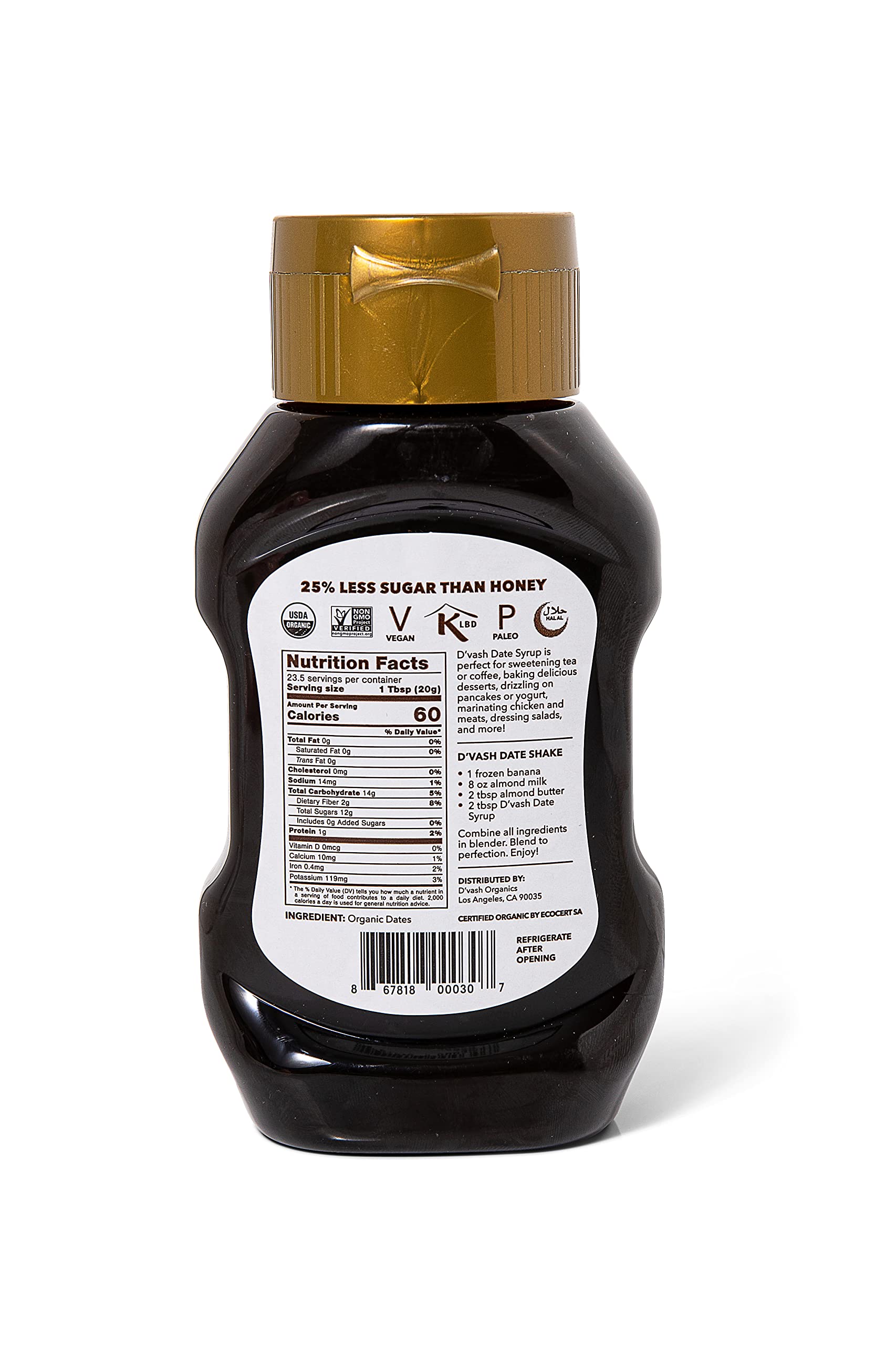 D'Vash textura espesa en cuchara con aspecto caramelizado beneficioso