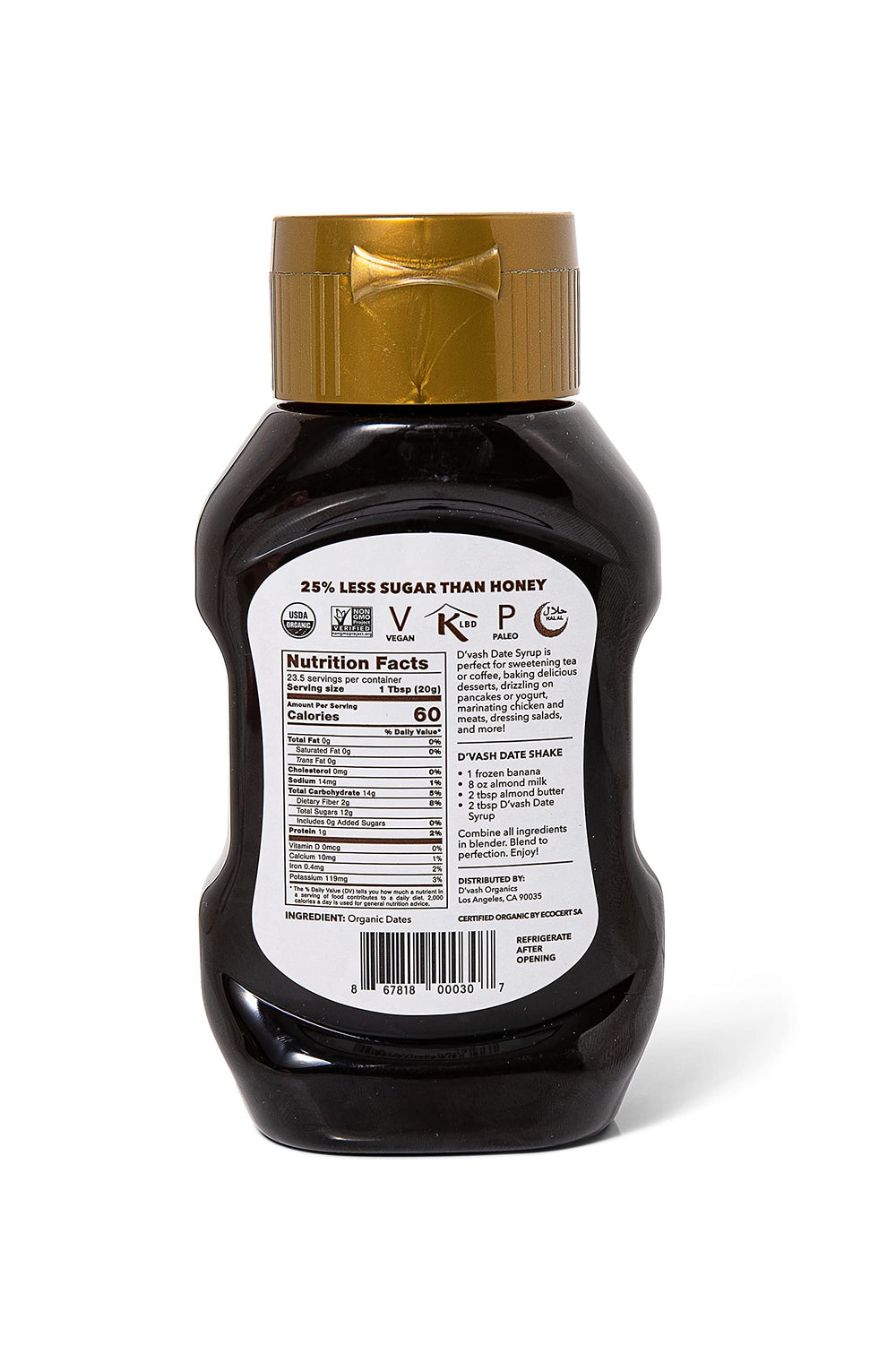 D'Vash textura espesa en cuchara con aspecto caramelizado beneficioso