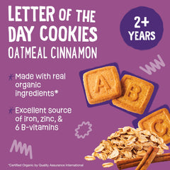 Earth's Best galletas con forma de letras extendidas, fomentan aprendizaje y juego