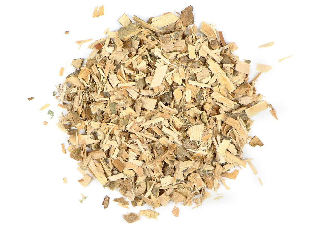EarthWise Aromatics empaque frontal de corteza de sauce blanco orgánica, presentación 1 lb