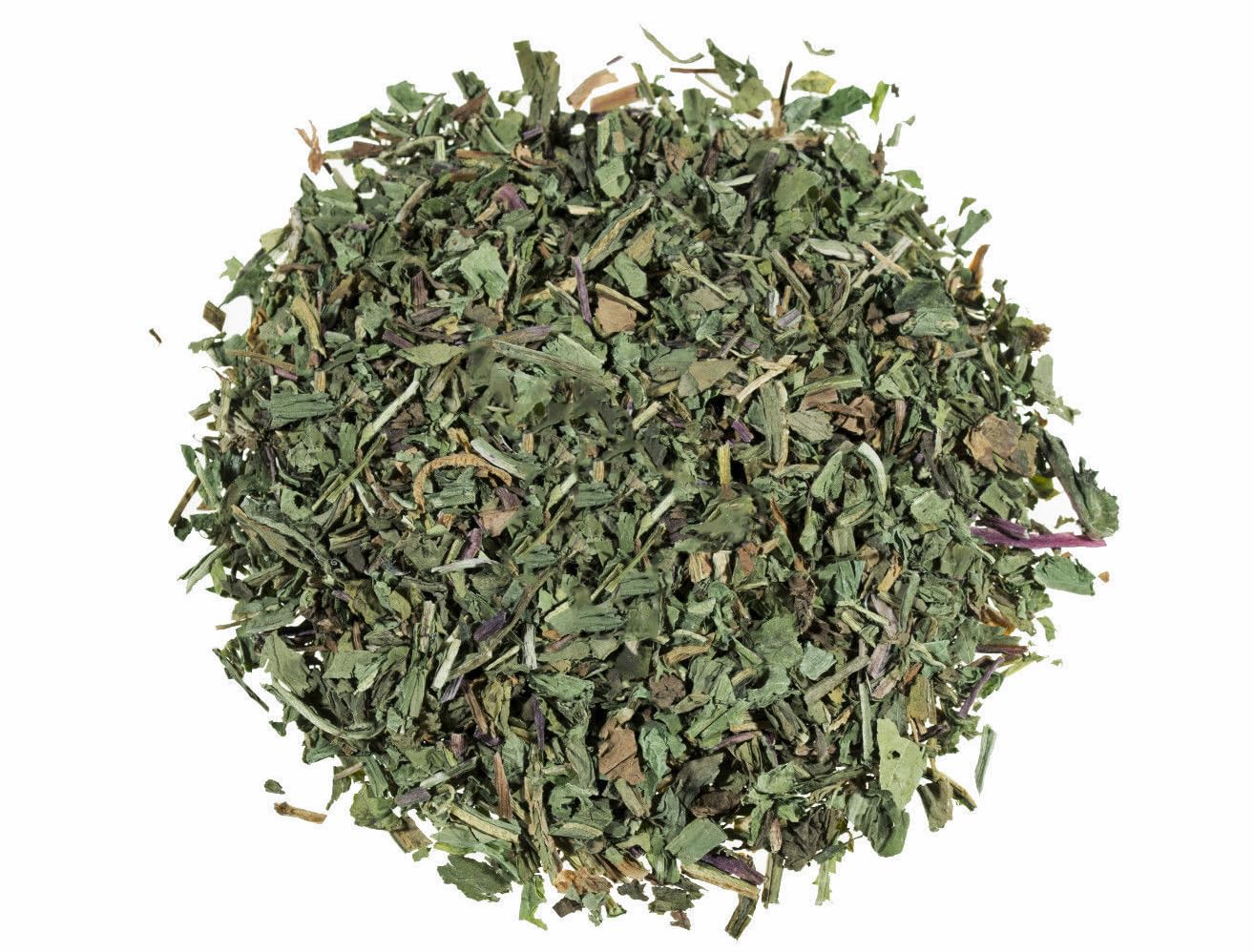 EarthWise Aromatics frente del paquete de hojas y beneficio de cantidad a granel