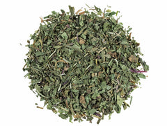 EarthWise Aromatics frente del paquete de hojas y beneficio de cantidad a granel