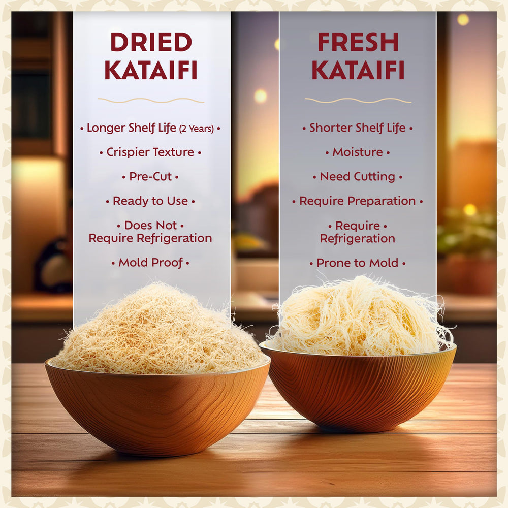 Etiqueta e ingredientes del paquete Eastanbul kataifi en detalle, informa sobre composición
