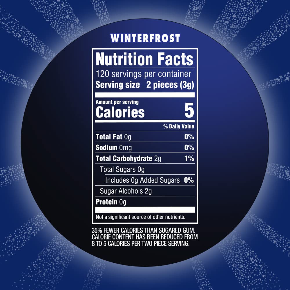 ECLIPSE etiqueta con ingredientes e información nutricional clara y legible