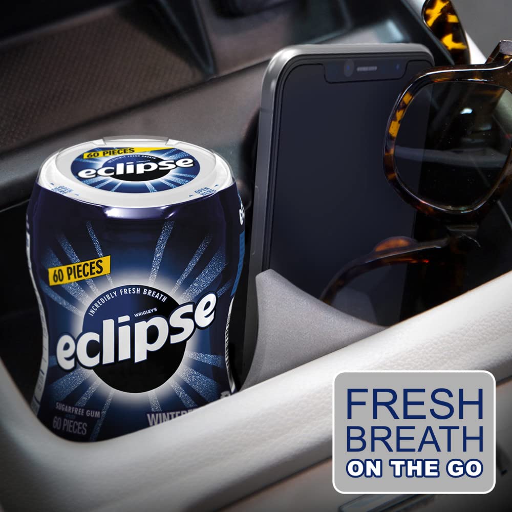 ECLIPSE frasco en coche en portavasos para refrescar el aliento en ruta