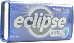 Eclipse detalle de pastillas blancas mostrando textura suave y sabor intenso
