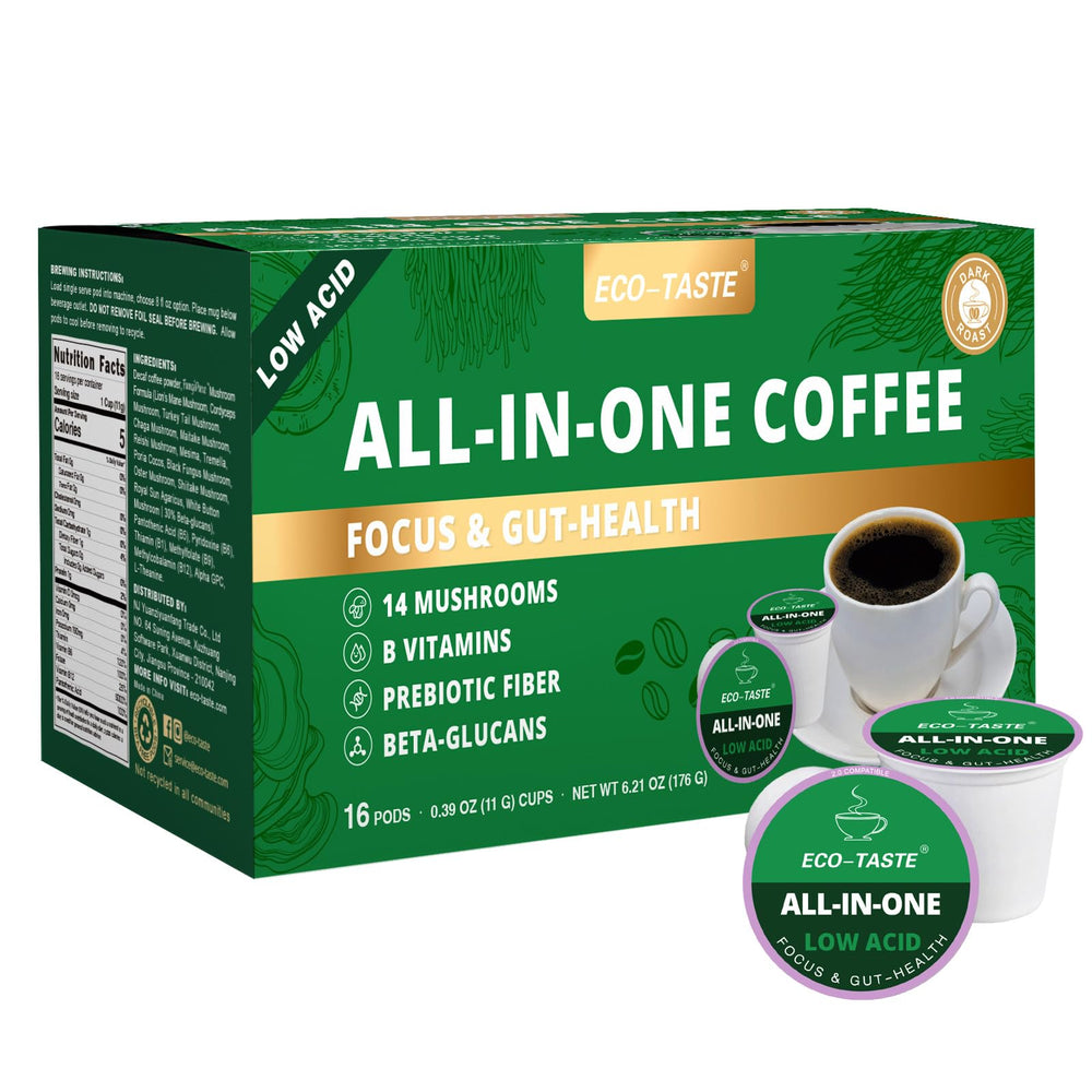 ECO-TASTE frontal del envase K-Cup mostrando diseño y cantidad