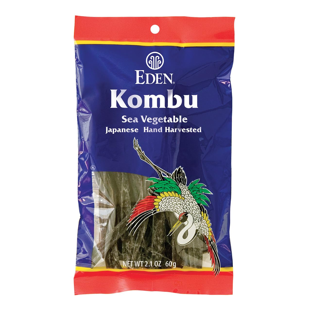 CREATION AND MAINTENANCE OF PURITY IN FOOD Eden Kombu paquete frontal, aspecto auténtico