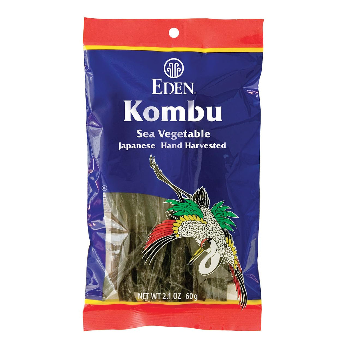 CREATION AND MAINTENANCE OF PURITY IN FOOD Eden Kombu paquete frontal, aspecto auténtico