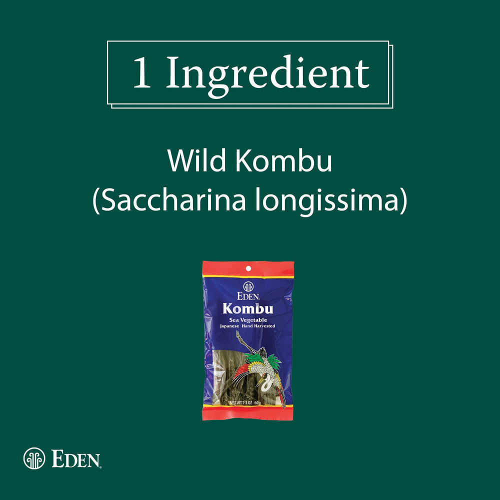 CREATION AND MAINTENANCE OF PURITY IN FOOD Eden Kombu textura seca, detalle de superficie