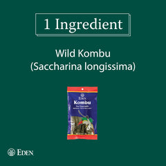CREATION AND MAINTENANCE OF PURITY IN FOOD Eden Kombu textura seca, detalle de superficie