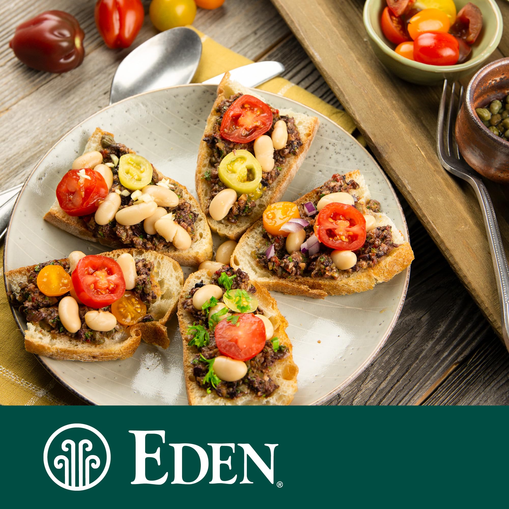 Eden Organic frijoles en olla en cocina, facilita comidas rápidas y nutritivas