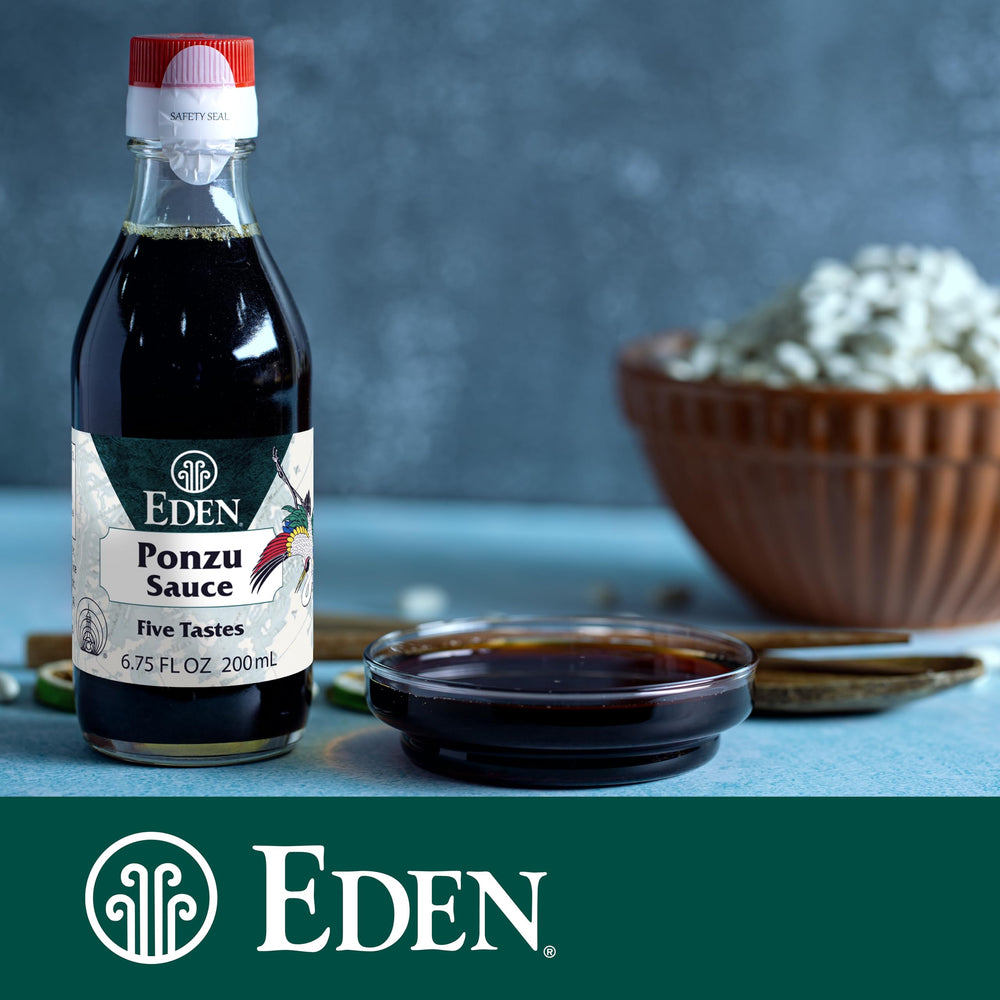 Eden Foods ponzu en ensalada vinagreta realza sabores frescos y cítricos