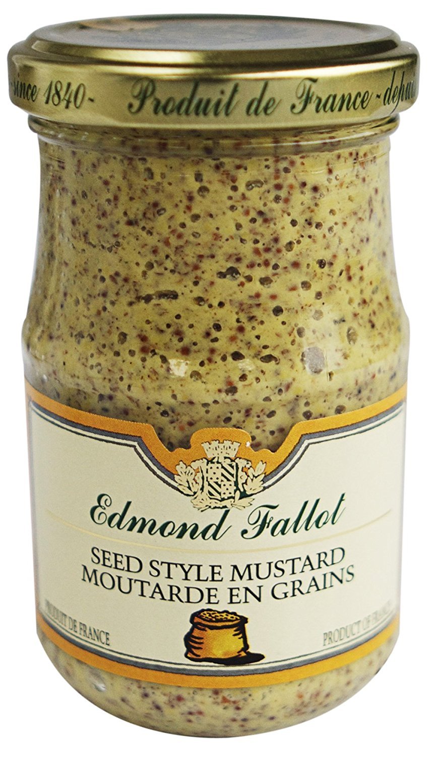 Edmond Fallot frasco frontal con etiqueta visible y textura rústica, mejora platos con sabor