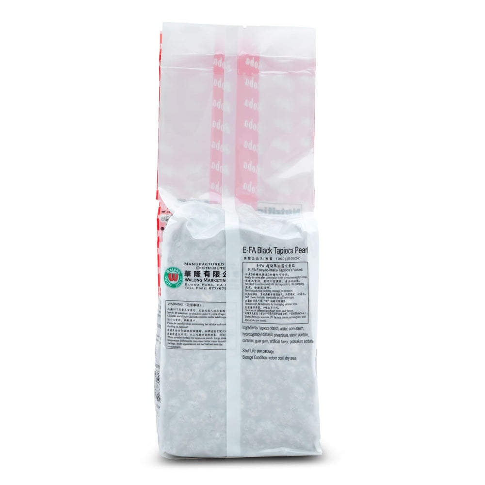 E-FA BRAND primer plano de perlas cocidas mostrando textura masticable