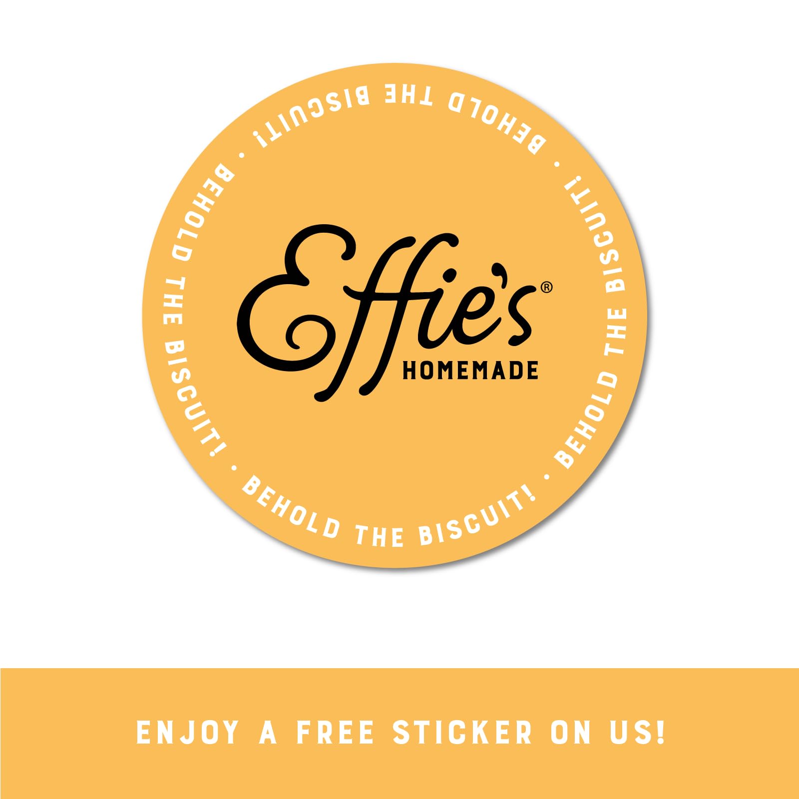 Effie's Homemade envase abierto junto a ingredientes naturales visibles