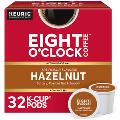 Eight O'Clock Coffee caja frontal 32 K-Cup mostrando conveniencia