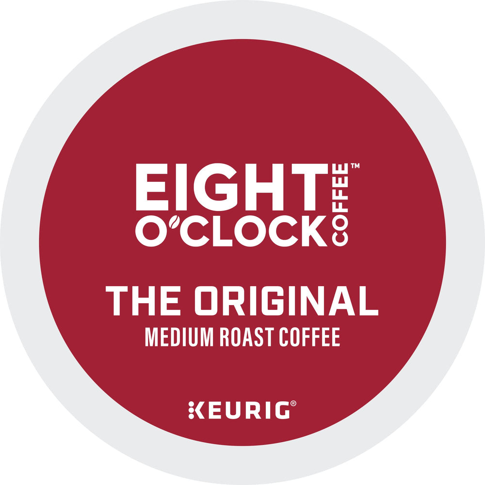 Eight O'Clock Coffee escena de oficina con taza para pausas y energía diaria