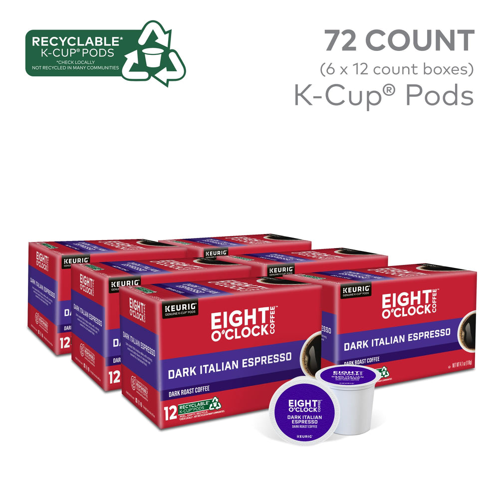 Eight O'Clock Coffee cápsula K-Cup detalle superior listo para usar