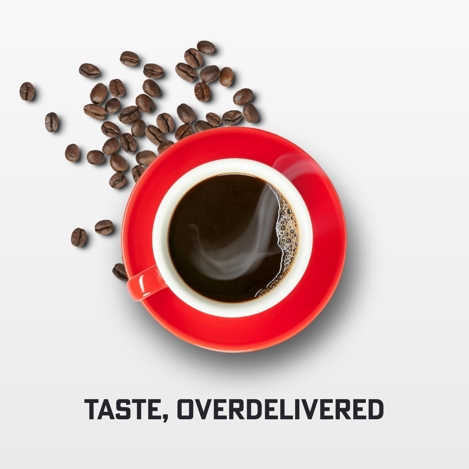 Eight O'Clock Coffee molido en molino ilustra control de frescura