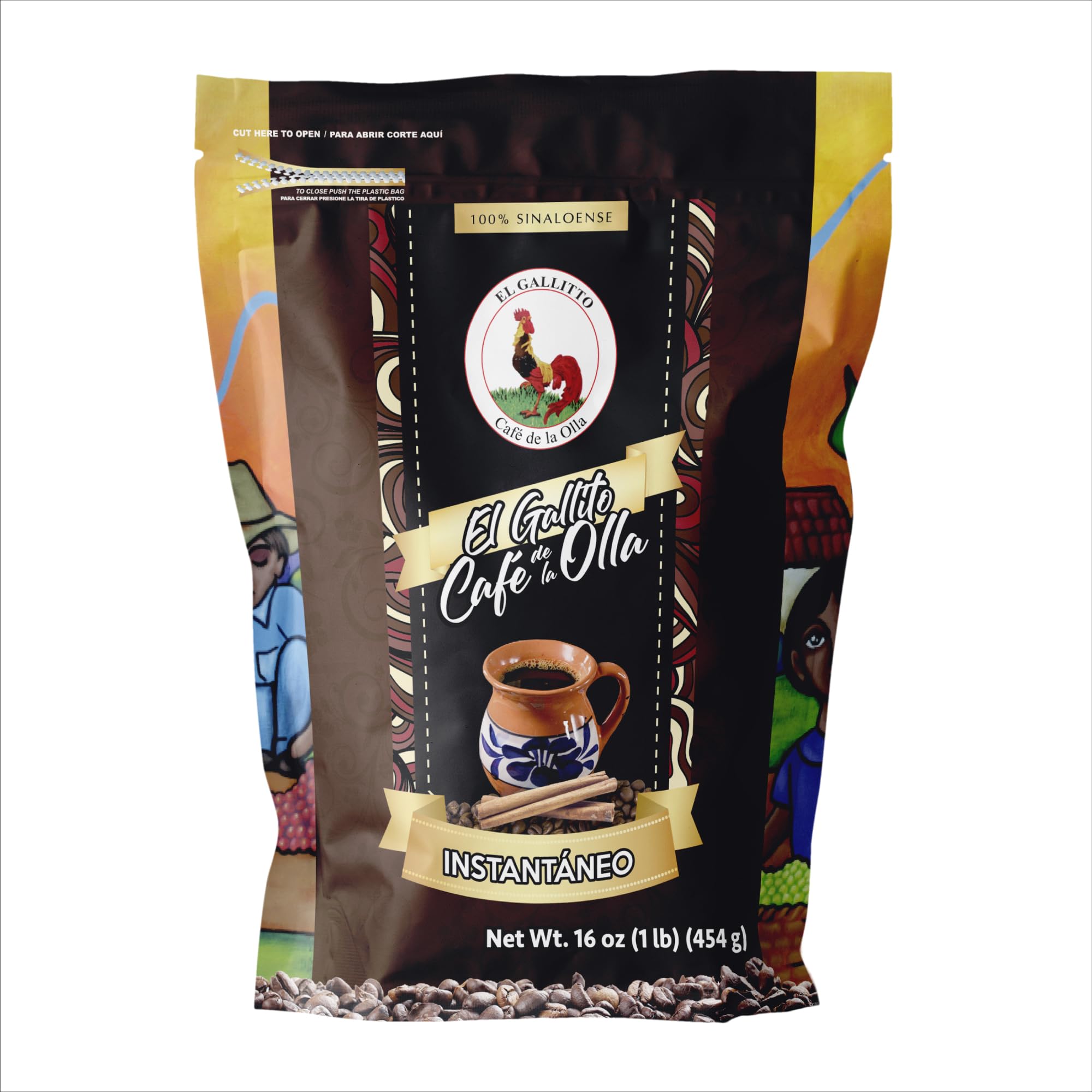 EL GALLITO envase frontal mostrando 1 lb y diseño tradicional, atractiva presentación