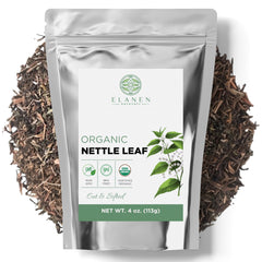 Elanen Naturals vista frontal del empaque que protege la ortiga