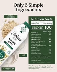 Elmhurst primer plano de la etiqueta con ingredientes claros y beneficios