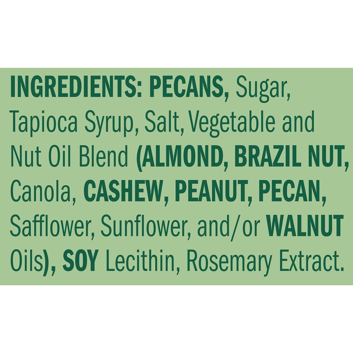Emerald etiqueta de ingredientes y certificaciones visibles