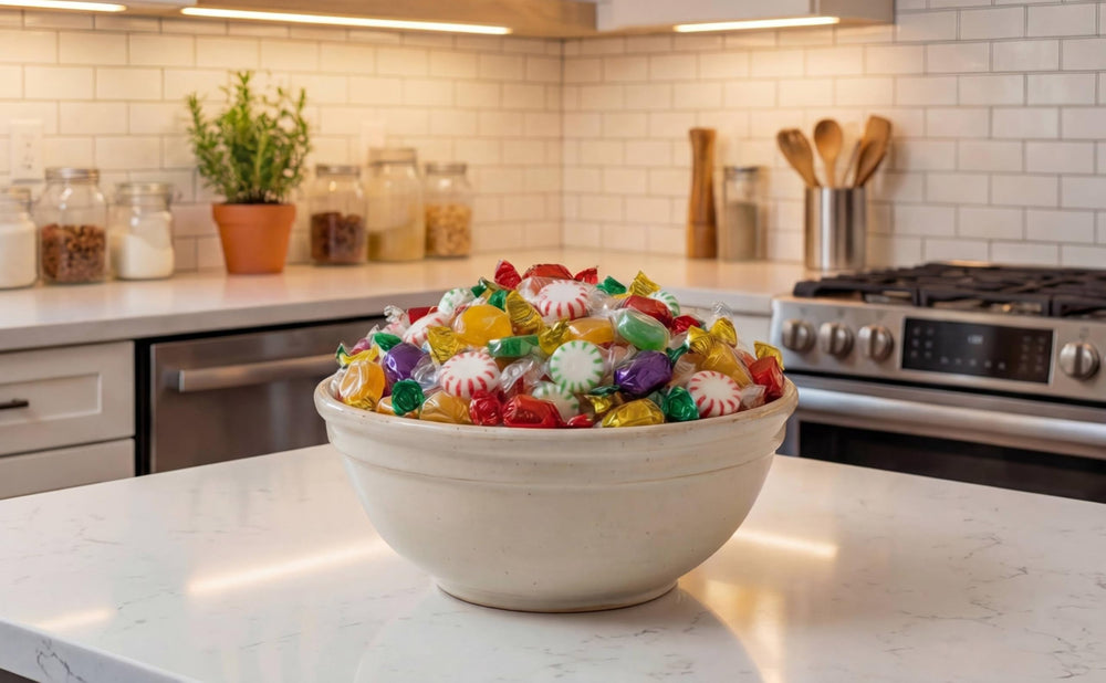 Emporium Candy cuenco lleno para servir, ideal para eventos y mesas