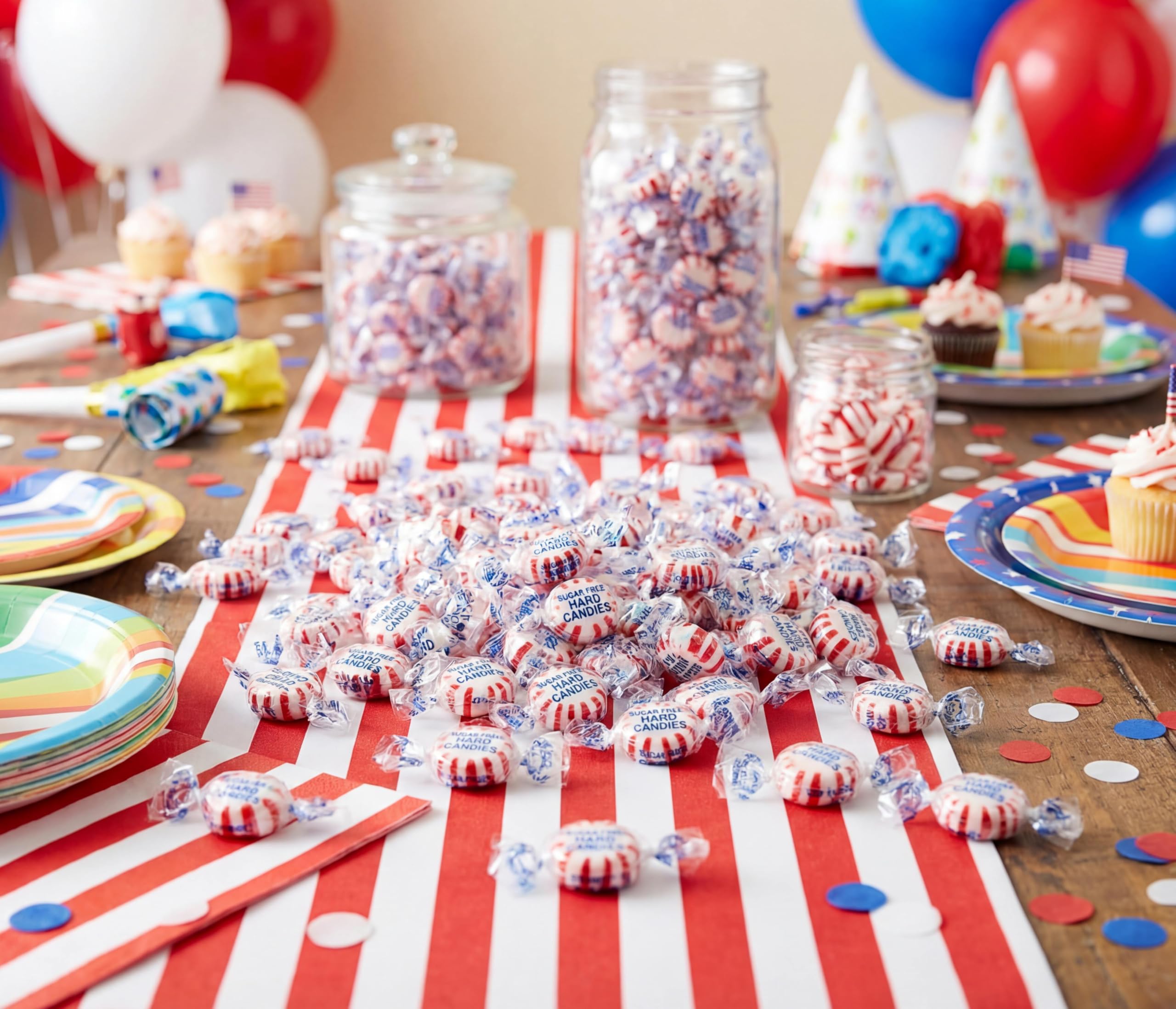 EMPORIUM CANDY pastillas en vaso para mostrar tamaño y cantidad
