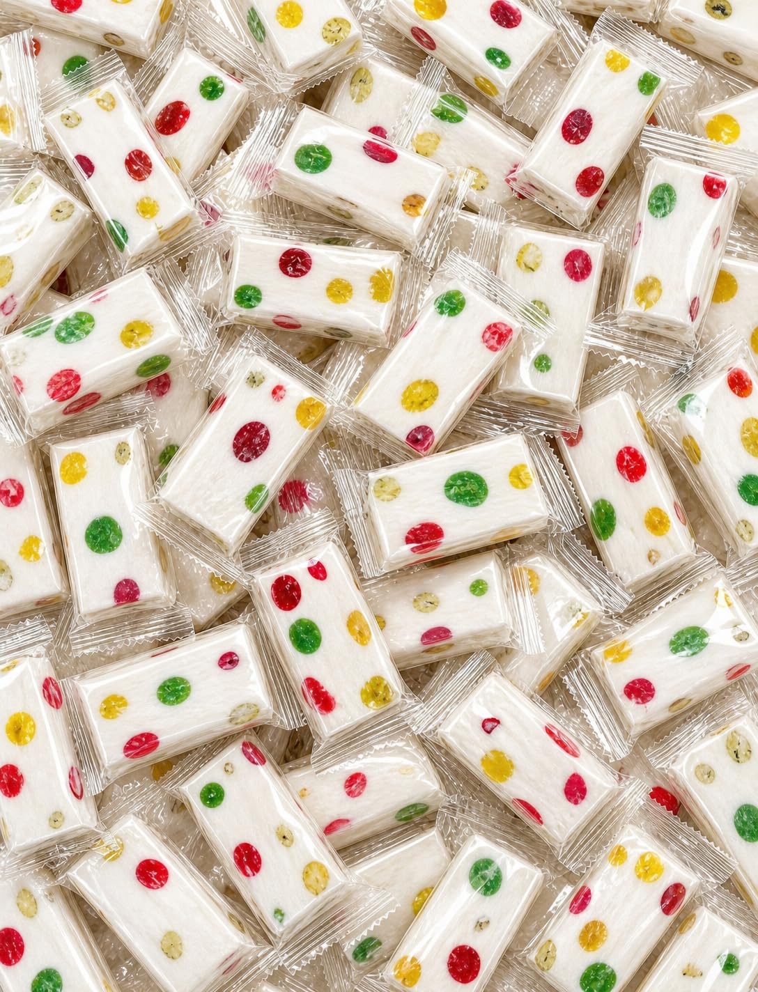 EMPORIUM CANDY paquete Jube Nougat frente, presenta frescura y color