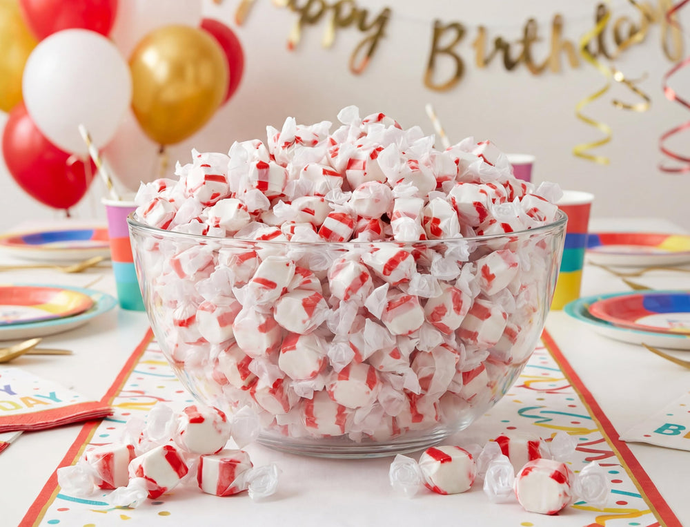 EMPORIUM CANDY etiqueta del producto y detalle del envase que informa cantidad y sabor