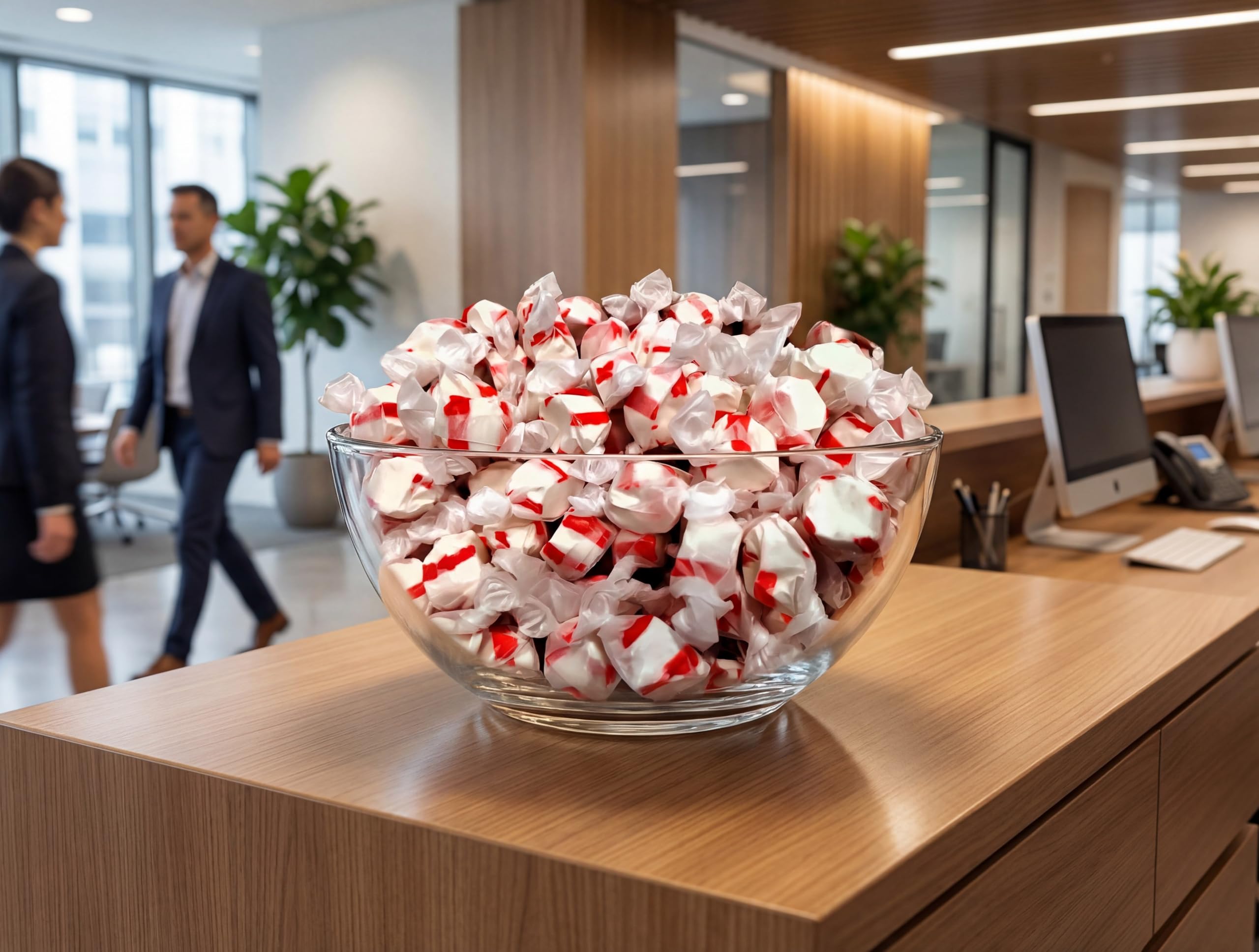 EMPORIUM CANDY frascos decorativos llenos de Peppermint para exhibiciones y eventos