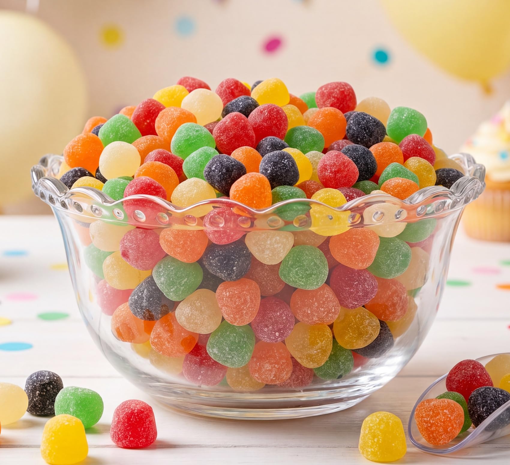 Emporium Candy comparación de tamaño junto a mano, referencia de escala práctica