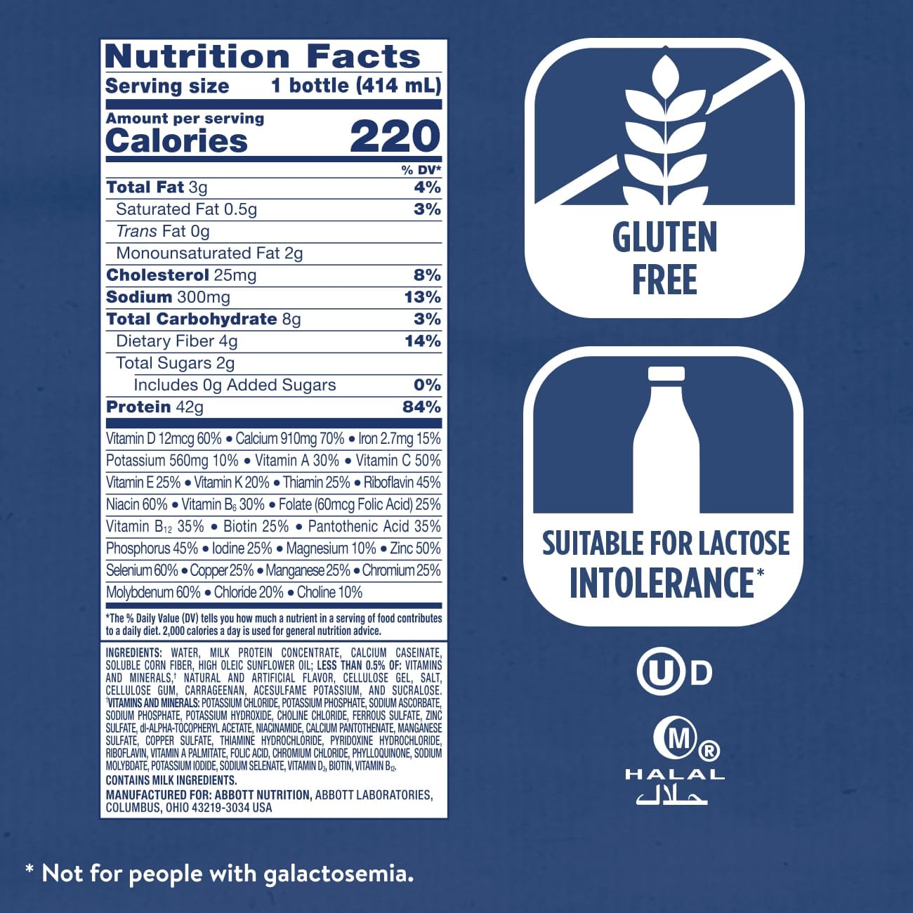 Pack de 12 unidades Ensure Max Protein Vainilla Francesa listo para almacenamiento