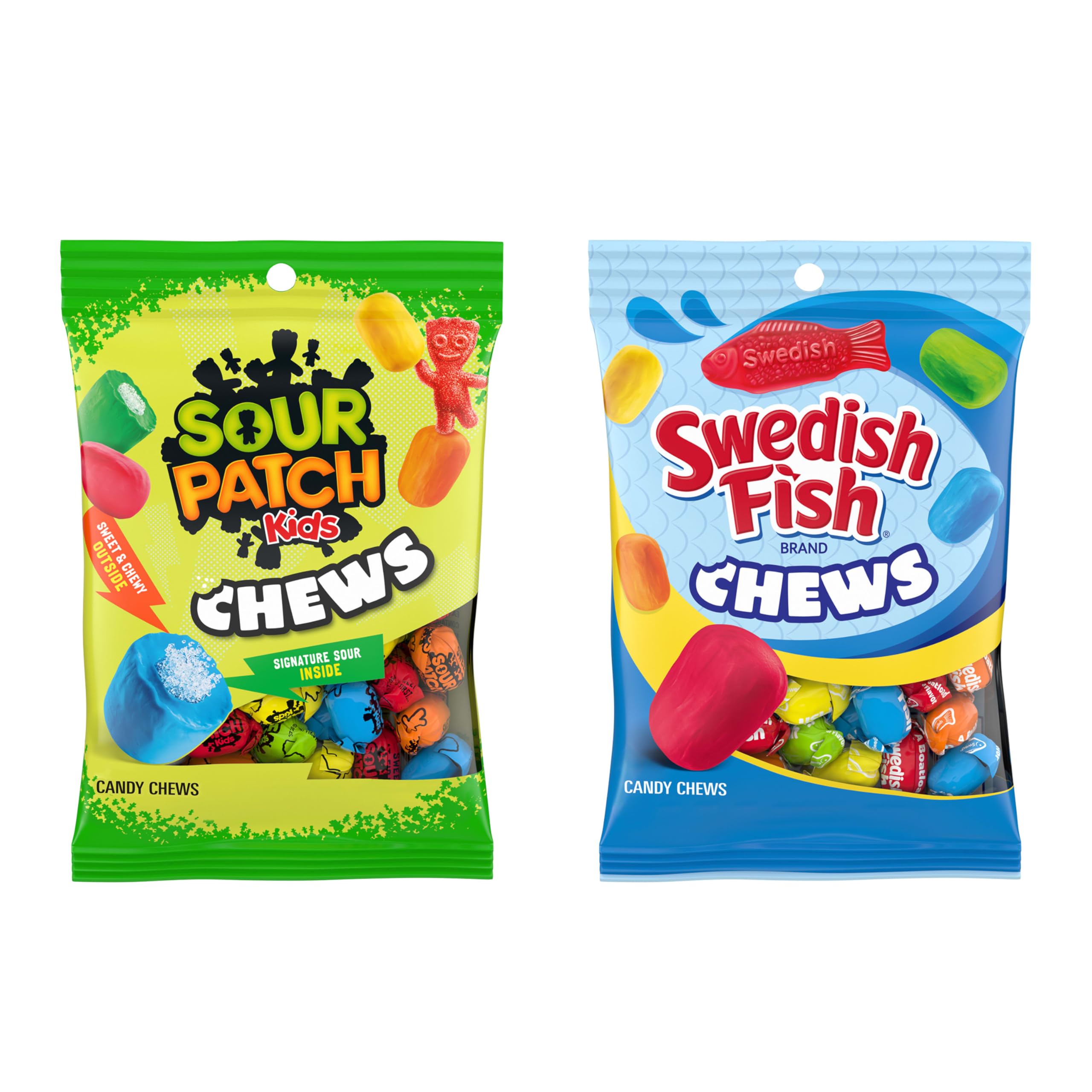 Estudiante disfrutando Snack Sour Patch Kids en campus