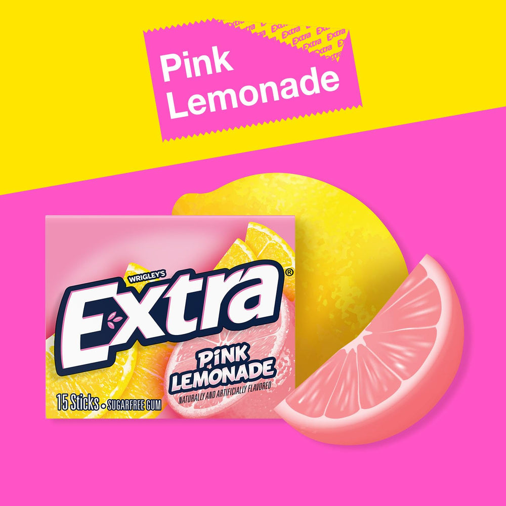 WRIGLEY'S EXTRA diez envases individuales alineados, fácil reparto y conservación