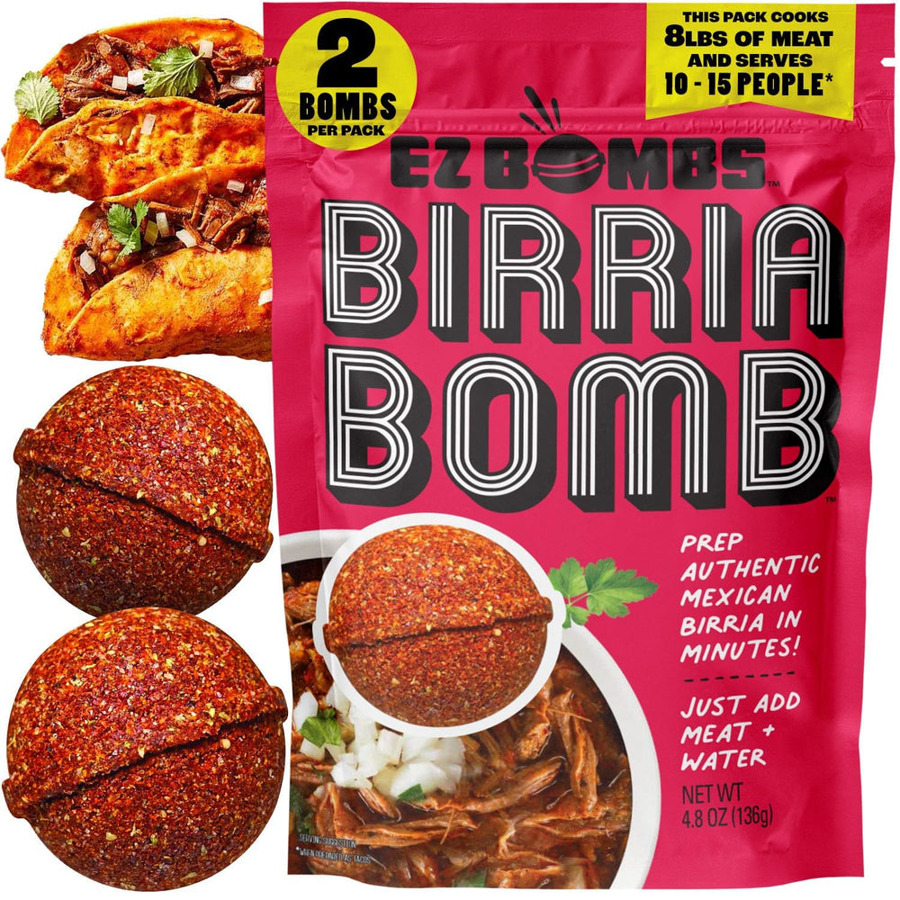 EZ Bombs envase frontal mostrando pack de 2 y conveniencia
