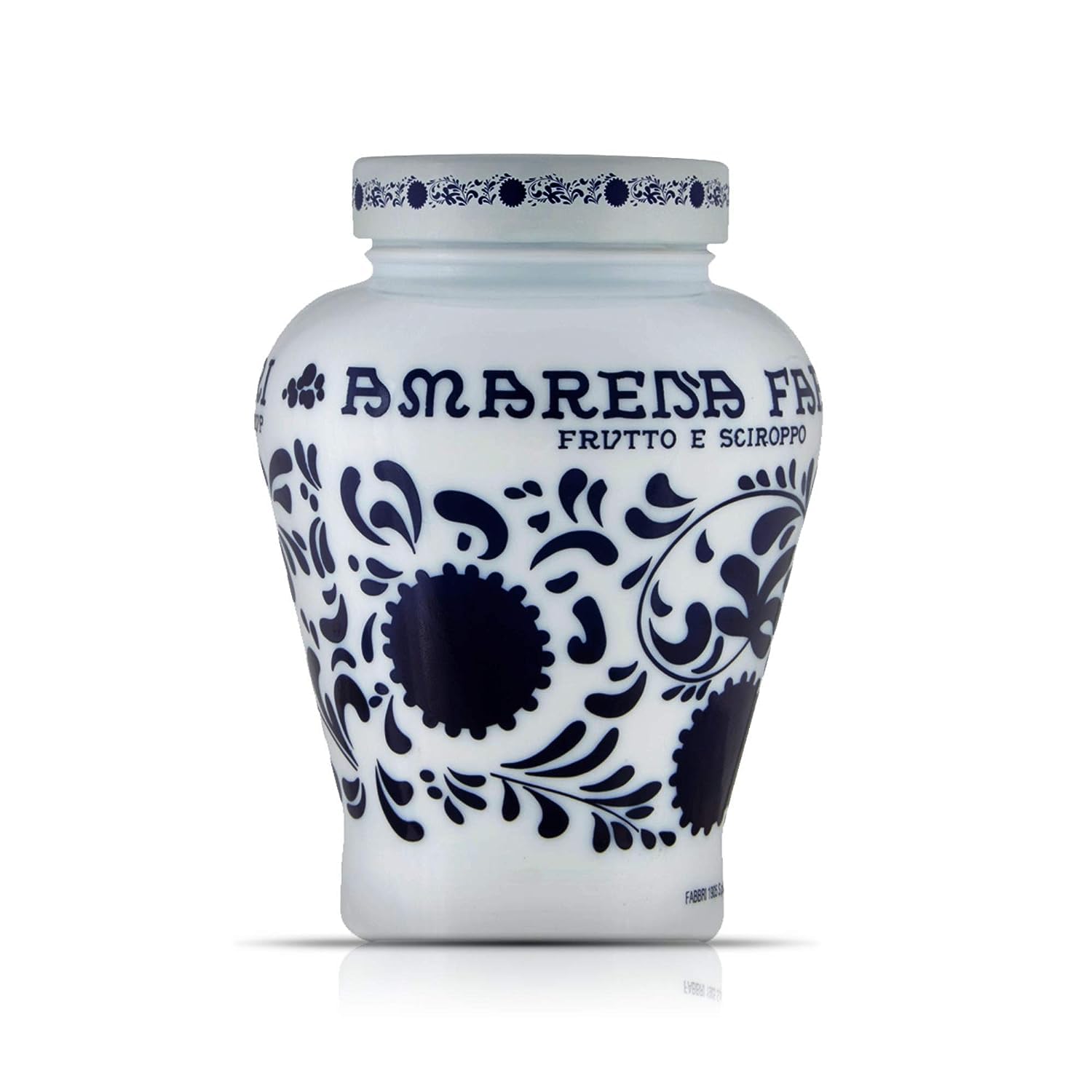 Fabbri jarro frontal mostrando las cerezas en almíbar, ideal para decorar bebidas