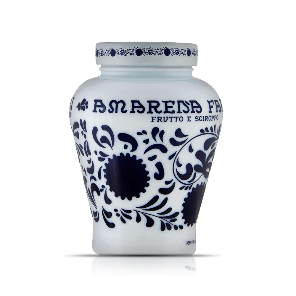 Fabbri jarro frontal mostrando las cerezas en almíbar, ideal para decorar bebidas