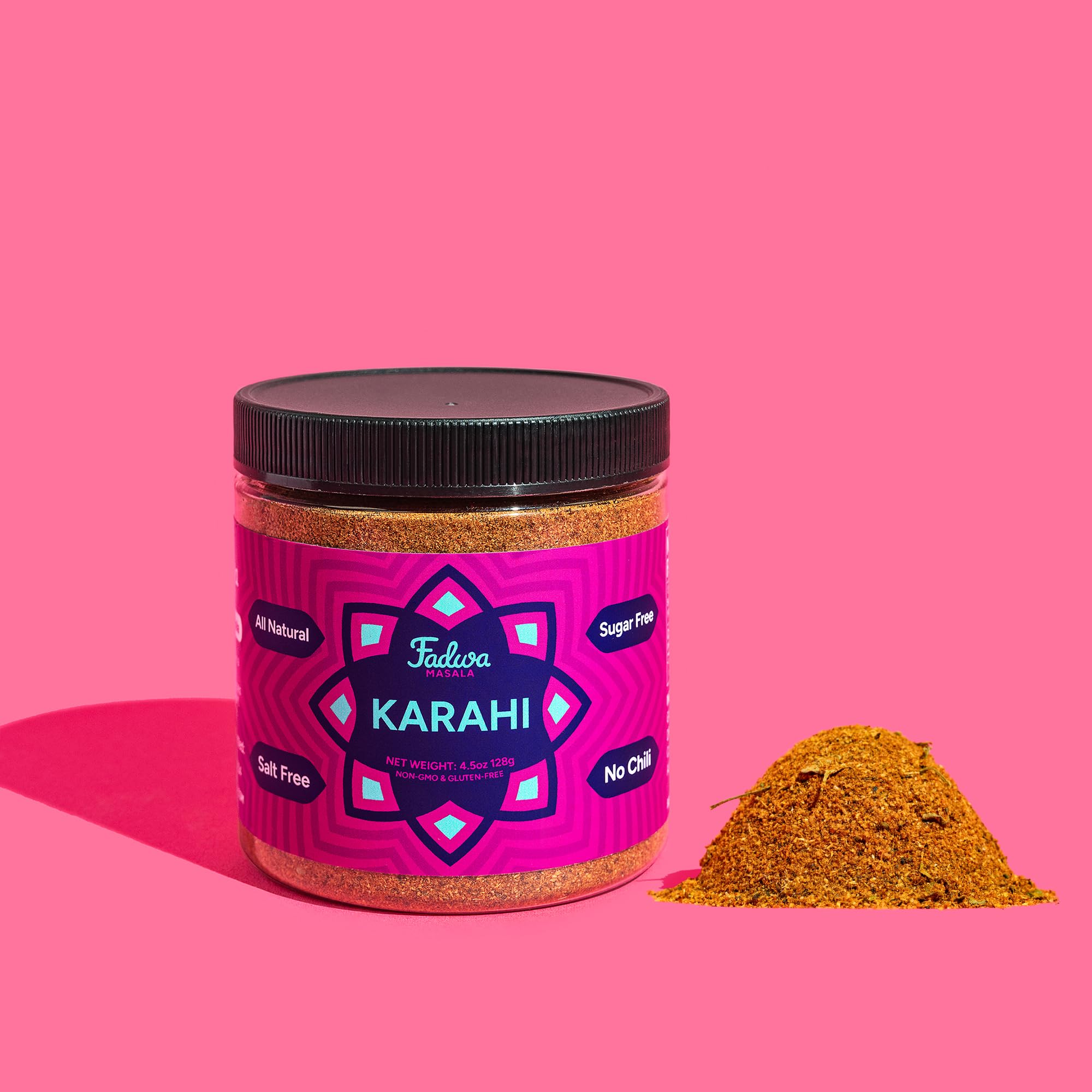 FADWA MASALA mezcla en primer plano mostrando textura aromática y calidad